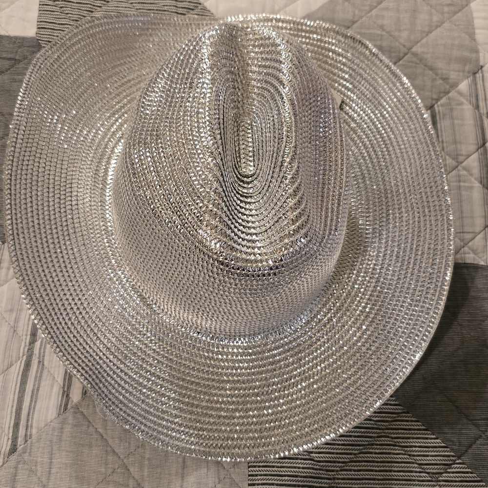 Silver Metallic Cowboy Hat UPF 50+